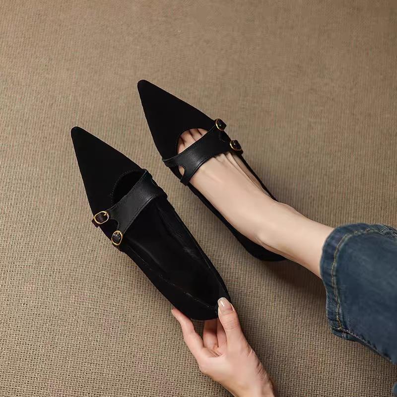 Fashion Hot Selling, Simple and High-quality Single Shoes Women's Spring 2025 New Elegant Pointed Toe Low Cut Thick Heel High Heels