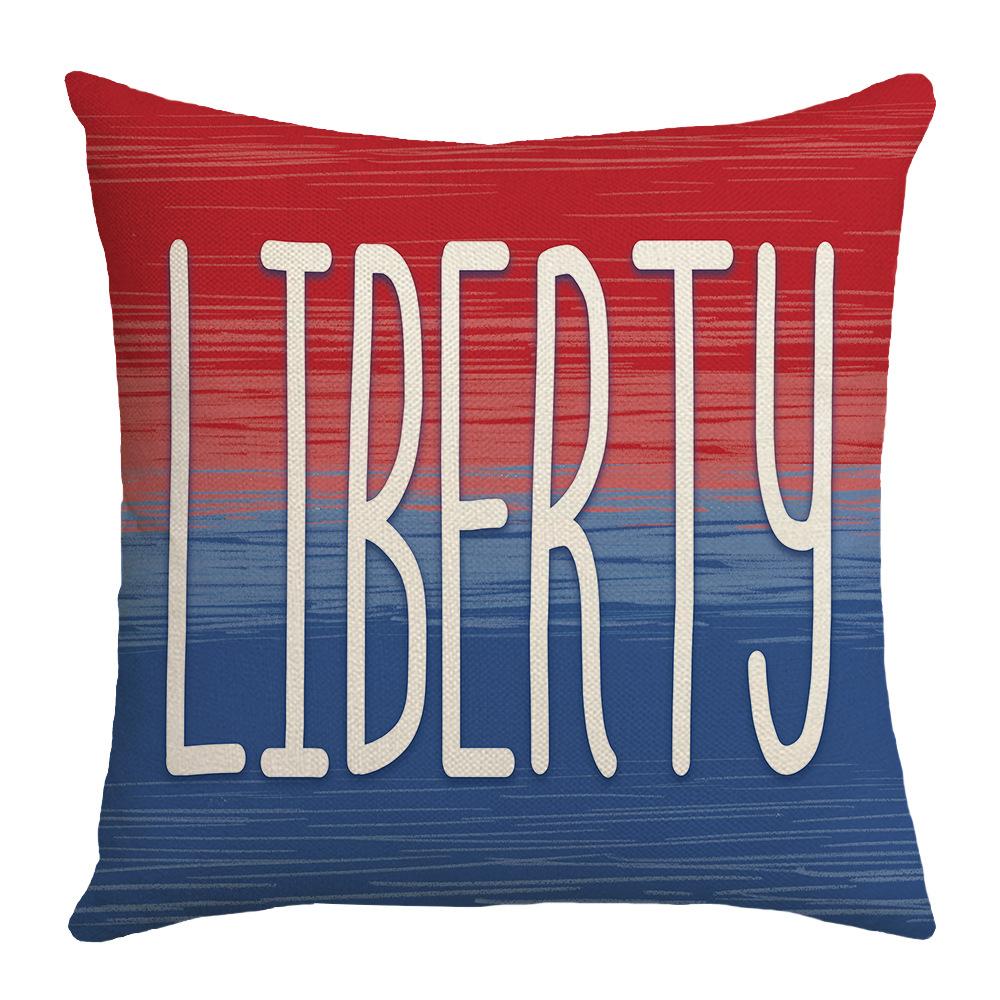 Unabhängigkeitstag Atmosphäre Brief Gedruckt Blumen Kissenbezug Schmetterling Heim Wohnzimmer Sofa Dekokissenbezug