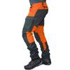 Men Fashion Color Block Multi Pockets Sports Long Cargo Pants Work Trousers