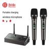 Microfon Wireless Dublu Portabil HuiDu HDS-6604 (Versiunea CN)