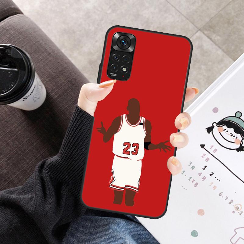 Basketball Player For Redmi Note 10 Pro Case For Redmi Note 9 8 11 Pro 11S 10S 9S 8T 9A 10A 10C Phone Cover