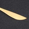 4Pcs Set Stainless Steel Colored Tableware Spoon Fork Knife Dinnerware Home Use White  Golden