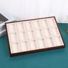 Walnut Jewelry Display Tray for Rings, Necklaces, and Bracelets
