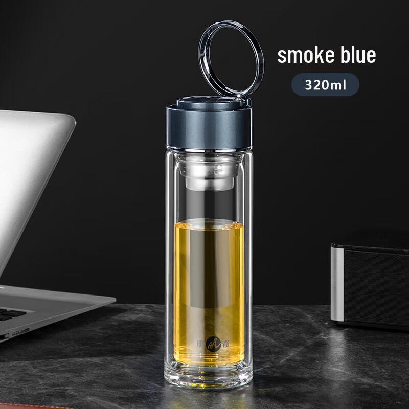 Mingxia Double-Layer High Borosilicate Glass Tea Infuser Bottle
