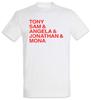 Qui Est Le Noms T-shirt Hommes Femmes T-shirts Haut Fun Boss Toni Samantha Chef Micelli Angela Jonathan