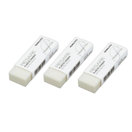 KOKUYO Eraser Resale Premium Type Keshi-97 Set of 3 White