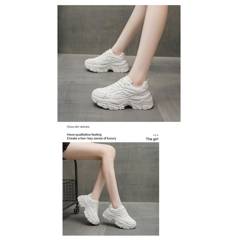 Women's New Shoes Female Thick Bottom Heightening Muffin Spring Small Women's Shoes Sports Shoes