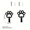 Cat Paw Print Wall Key Hook - Iron Art Home Decoration