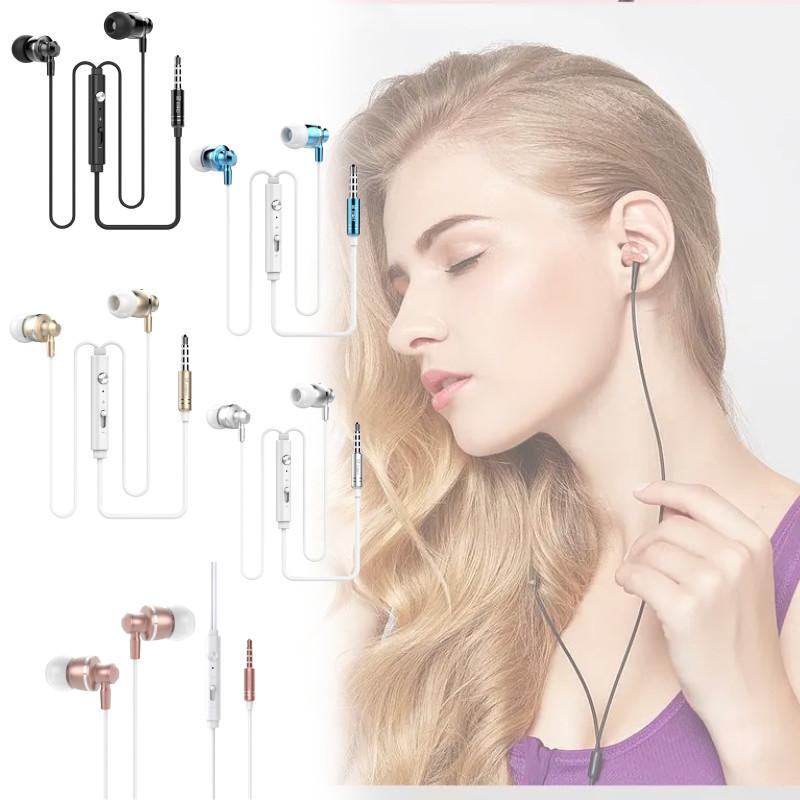 Computer Earphones Ear Microphone Wired Laptop Phone 2in1 Gaming Universal