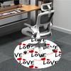 1pc Love Hearts Wings Carpet for Office Non Slip, Round Carpet, Soft & Comfortable, Carpet for Office, Lightweight Round Floor Mat