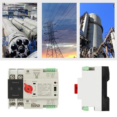 2P 100A Double Power Automatic Transfer Switch Electrical Selector Switches Generator Changeover Switch Enduring