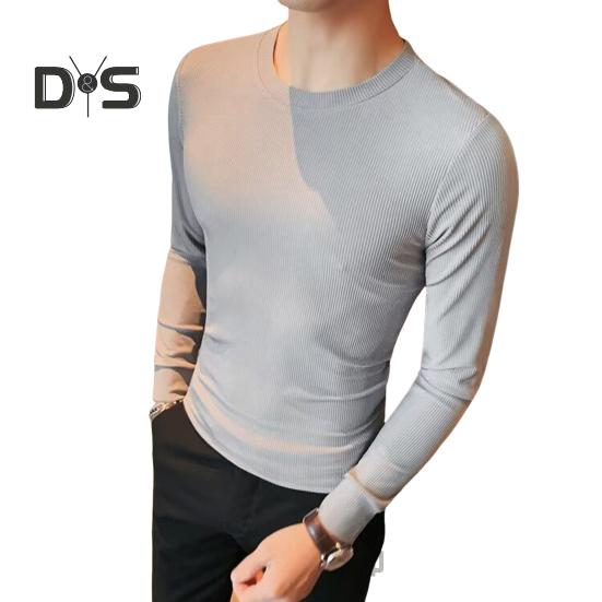 

Весна Осень Мужской Фитнес Топ Облегающий Круглый Вырез Эластичный Длинные Рукава Однотонный Пуловер Фитнес Спортивный Топ Зимняя Нижняя Одежда M серый