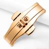 Neway High Quality Metal Watch Band Buckle 6mm Watchband Strap Silver Stainless Steel Clasp Butterfly Button Accessories