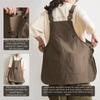 New Double-Sided Kitchen Apron Waterproof Adjustable Workwear Apron Pure Color Multi-scene Chef Apron Household Kitchen