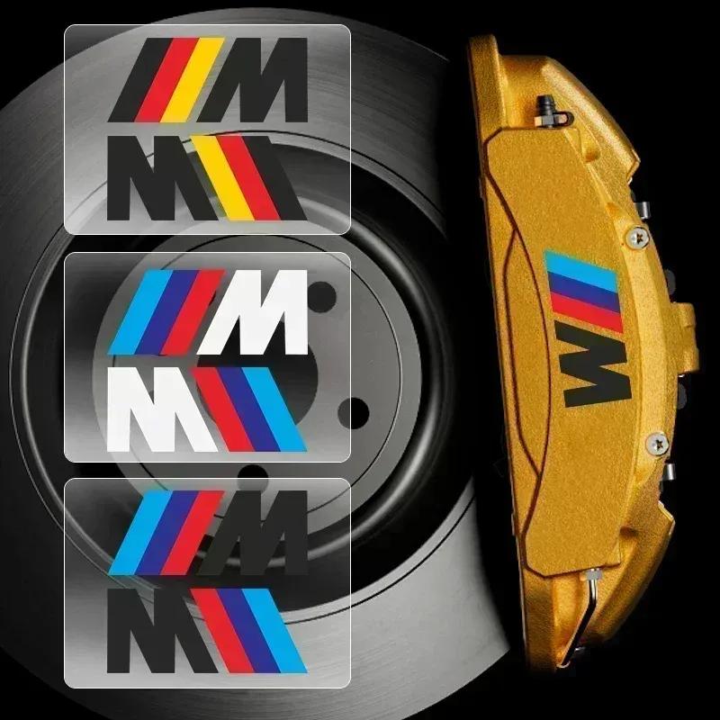 2pcs Car Brake Caliper Sticker Car Decal for Bmw M X3 X5 X6 E30 E90 M3 E84 E83 F25 E91 E60 F15 F16 E70 F30 F10 E63 Auto Goods