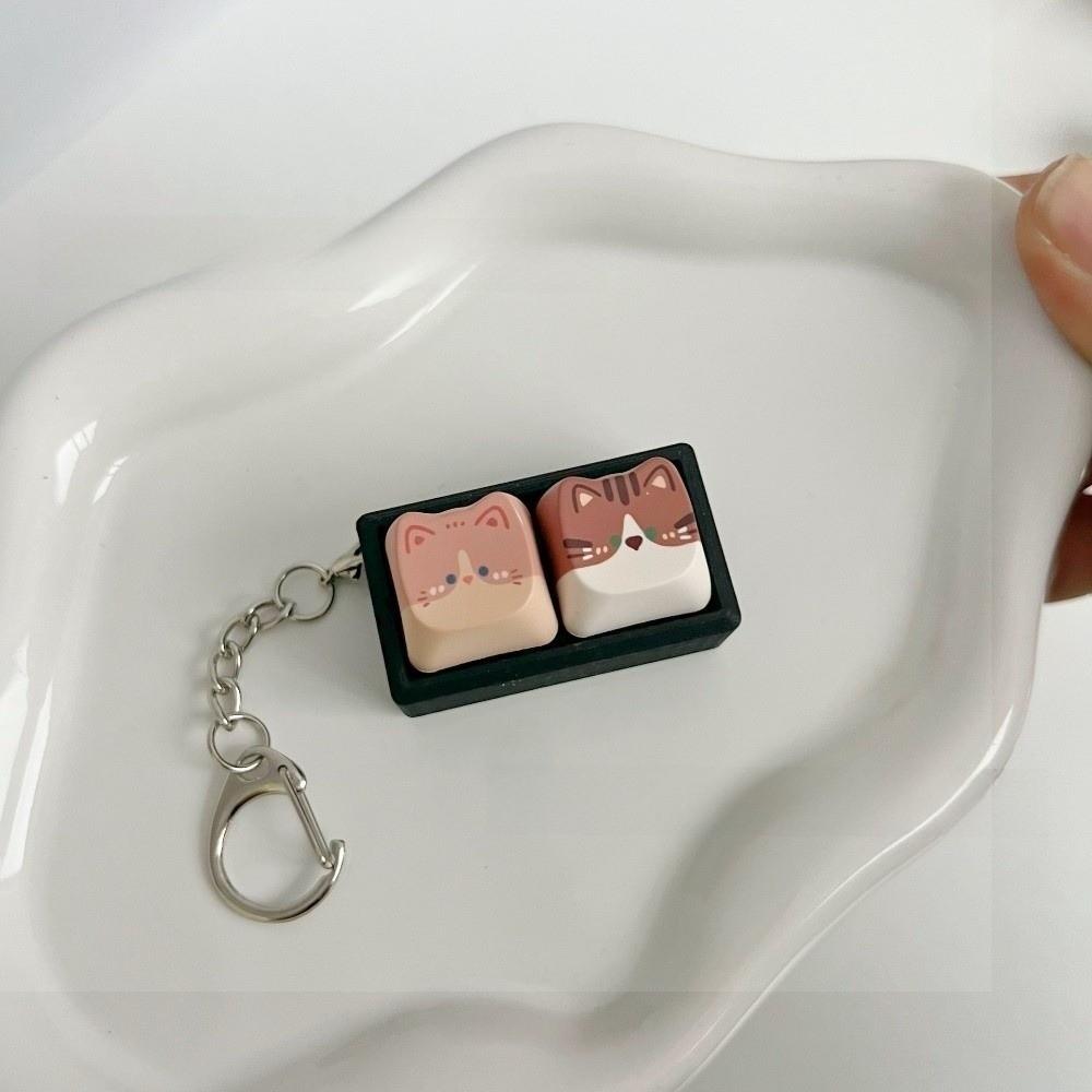 Mechanical Stress Relief Clicker 2/3/4/6/9 Keys Calming Keychain Keys Bag Charms H