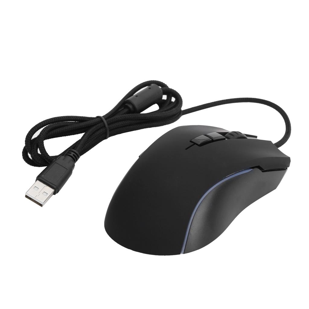 YFRUITFUL Wired Mouse 7200dpi RGB Light Gaming Mouse 7 Buttons USB Computer Mouse