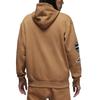 Jordan Solid Color Sports Training Casual Hoodie With Velvet Lining Long Sleeve Men Tops Brown FN4617-231