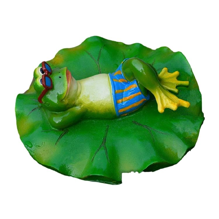 Countrysides Floating Leaf Frogs Decorations Green Outdoor Floating Ornaments House Swimming Pool Pond Decorations