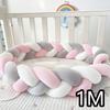 1M/2M/3M/4M  Baby Crib Bumper Protector Bed Braid Knot Cushion for Infant Kids Shares Toddler Baby Bed Bumpers in Crib Newborn