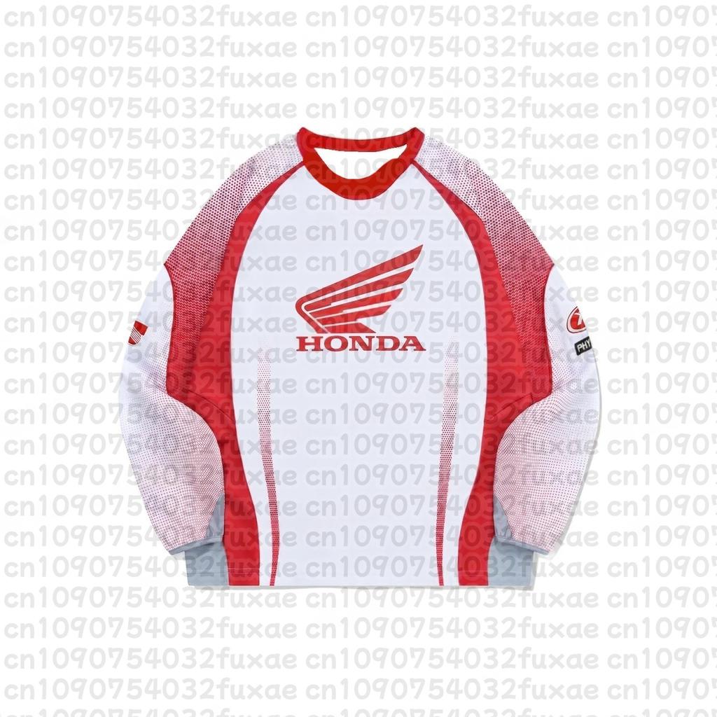 Honda Motorcycle Sports Shirt Long Sleeved Cycling Shirt Breathable Bicycle Racing Equipment Comfortable Off-road Motorcycle Top