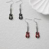 Halloween Skull Guitar Earrings