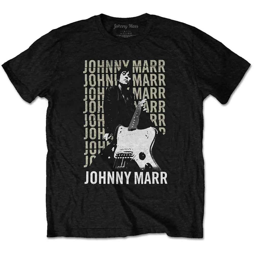 Johnny Marr Guitar Photo T-Shirt Black New M