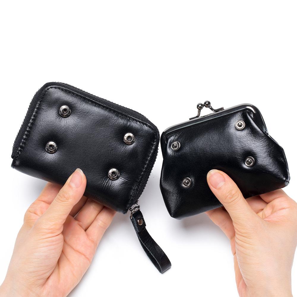 New European and American Fashion Change Bag Women's Multi-card Change Card Bag Integrated Removable Clip Bag Retro Small Wallet