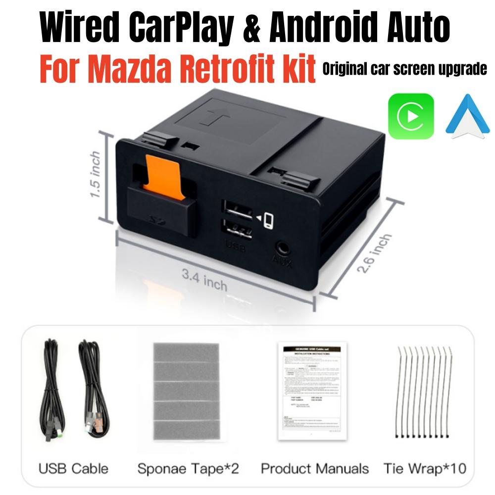 

Новое обновление CarPlay Android Auto USB Hub OEM для модификации Mazda 3 2 6 CX3 CX5 CX8 CX9 MX5 Оригинальное радио TK78669U0C Carplay Kit