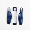 Car Key Case Gentian Blue Remote Control Fob Protective Shell For Porsche Macan Panamera Taycan Cayman Cayenne 911 718 Boxster