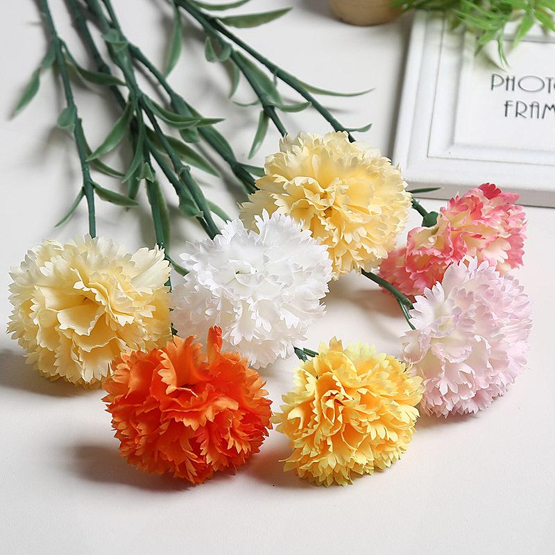 High-End Artificial Carnation Bouquet for Weddings and Home Decor