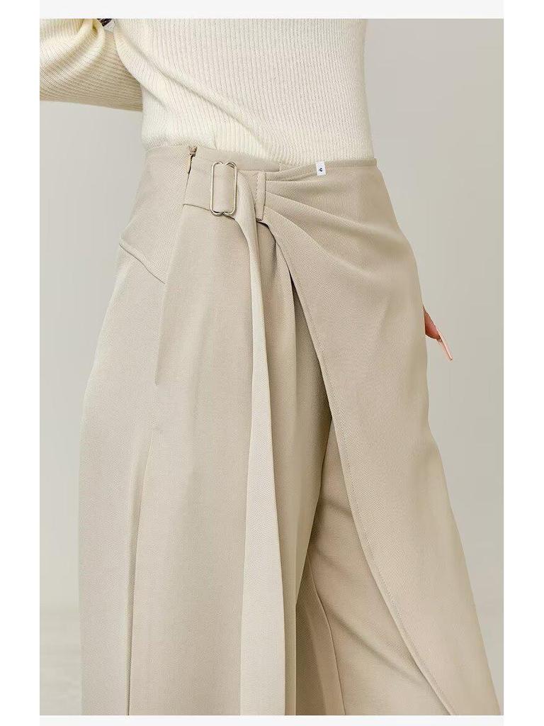 2026 Women's High-End Loose Wide-Leg Coffee Pants