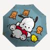 1PC Pachacco, Sanrio Pattern Automatic Folding Umbrella, Portable Collapsible Design, Casual Outdoor Accessory, For All Seasons, Christmas Birthday Fe