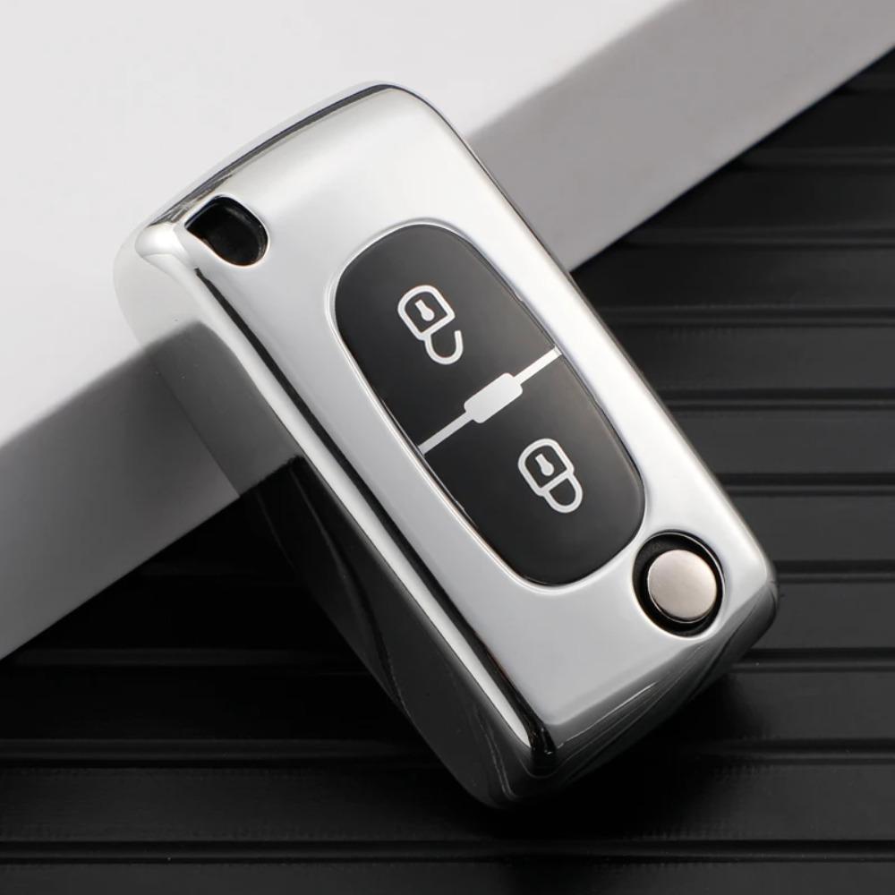 

Для Peugeot 107 207 307 308 407 607 206 4007 3008 5008 для Citroen C2 C3 C4 C5 C6 C8 2/3 кнопки ТПУ Чехол для ключа дистанционного управления автомобиля