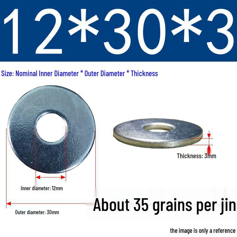 Galvanized Oversized Metal Washers M3-M60
