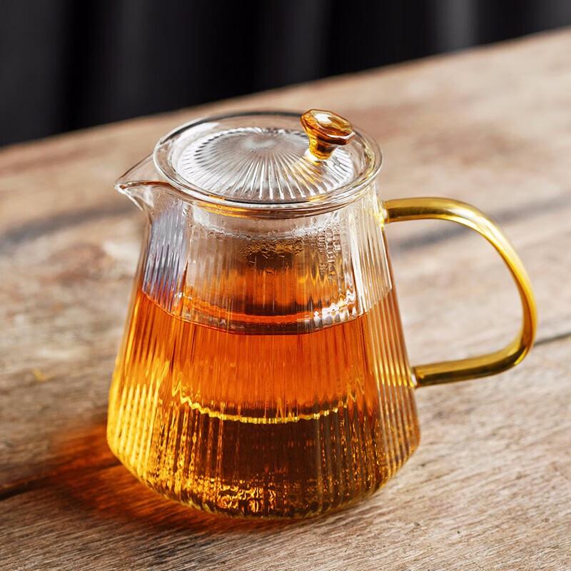 Handmade Hammered Glass Teapot with Filter