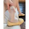 Lace Trim Patterned Socks for Children, Hollowed-out Thin Cotton, Versatile Mesh Without Bones, High-topped Pile-up Socks