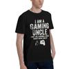 Gaming Uncle Funny 100 Cotton Casual Breathable Confortable Vintage New Gifts And TShirts Men Clothes