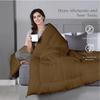 Plush Reversible Microfiber Comforter Single Bed| 220 GSM Single Bed, Quilt, Duvet, 110 GSM ASH Grey +Tapenade