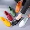 Construction beef tendon guaranteed bottom labor soft rubber waterproof mud shoes non-slip shoes rain shoes low-top quick-drying round head no net