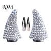 Rhinestone Devil Horns for Halloween Magnetic Hair Accessories Cosplay, Sparkling Detachable Horn Ornaments 3D Clips with Strong Suction Holiday