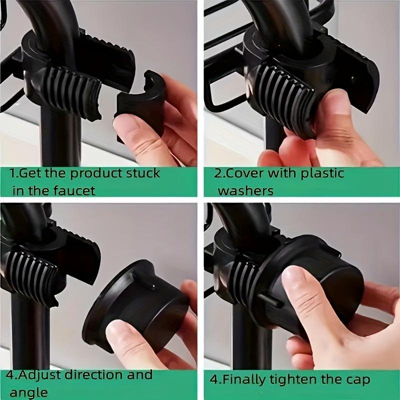2pcs Adjustable Faucet Drainage BathroomSpace Aluminum Kitchen Sink Sponge Soap Drain Rack Bathroom Shower Storage Sundries Holder