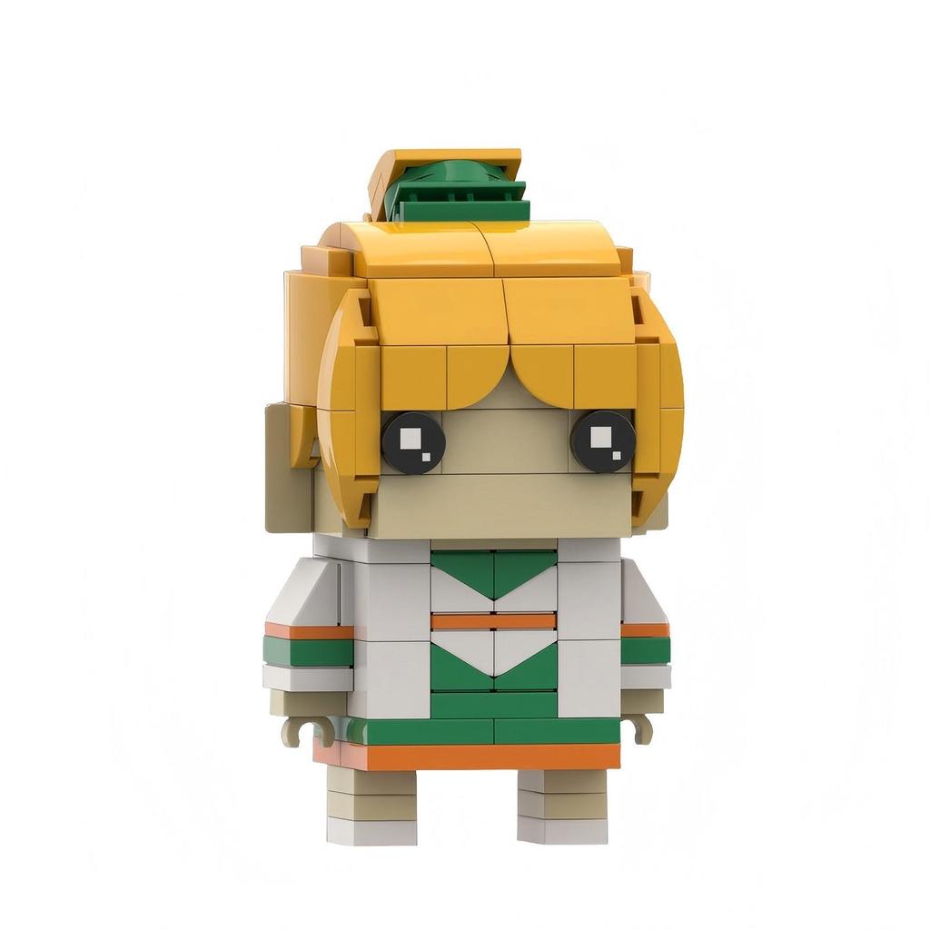 Small Particle Stranger Things Film And Television Characters Square Head Boy Compatible Toy Ornament Model