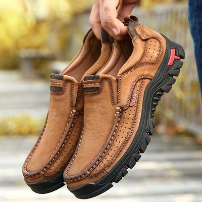 Shoes for Men Trend Soft Sole Loafers Shoes High Quality Sports Leisure Leather Shoes Men Outdoor Hiking Sneakers Zapatos Hombre