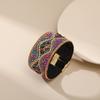 Beads Flower Pattern Magnetic Clasp Bracelet Turquoise Color Charm Bracelet  Women Ladies
