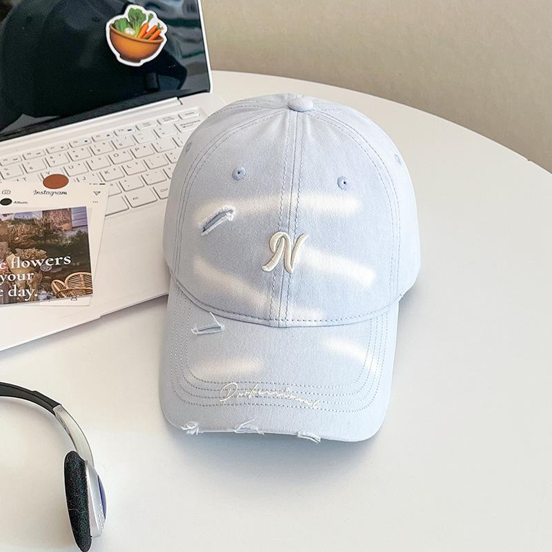 American Retro Washed Letter Spring And Summer Baseball Cap Female Fashion Versatile Comfortable Cap Male