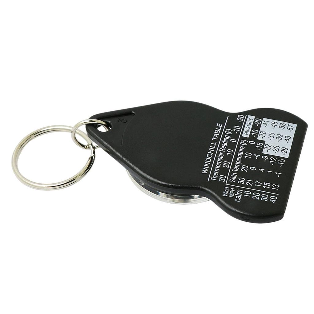 Convenient Compassing Thermometer Temperature Gauge with Keychain Perfect for Outdoor Explorations Reliable Navigation