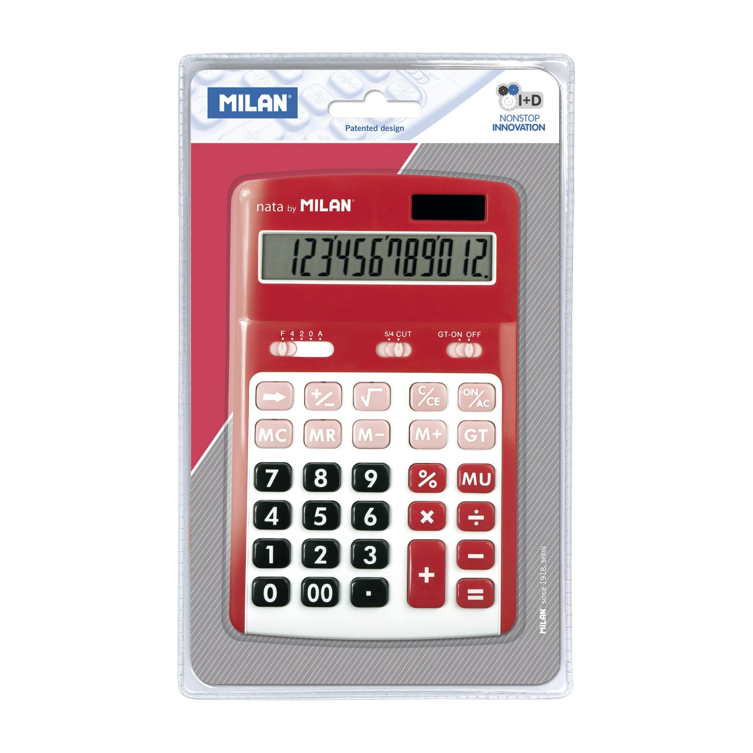 

MILAN 12 digits 150712 Calculator/Calculator [Red] 400046-124 красный