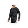 M Si Gfx Felpa Girocollo Stile Sportivo con Stampa Grafica a Righe Uomo Felpa Nera H44192