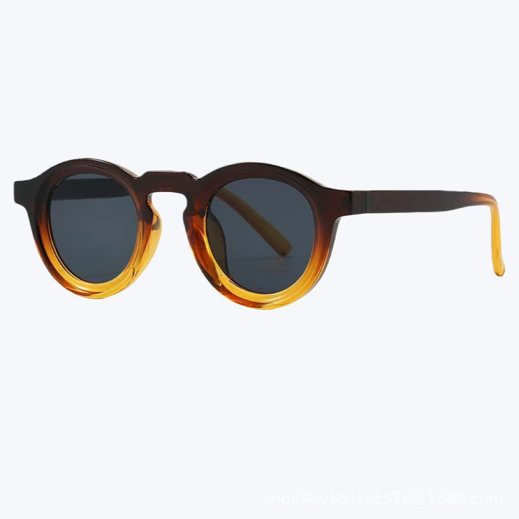 New Vintage Round Sunglasses Women Men Brand Circular Sun Glasses Female Oval Eyewear Sunglasses for Male Female Eyeglasses